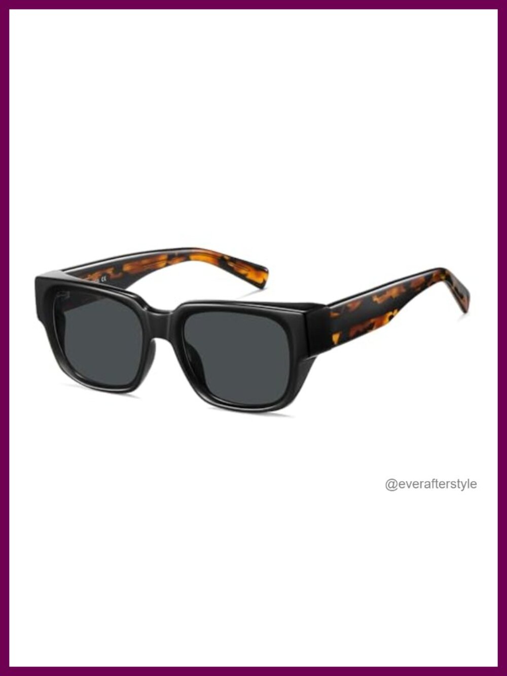SOJOS Square Polarized Acetate Sunglasses ROWAN UV400 Full Frame